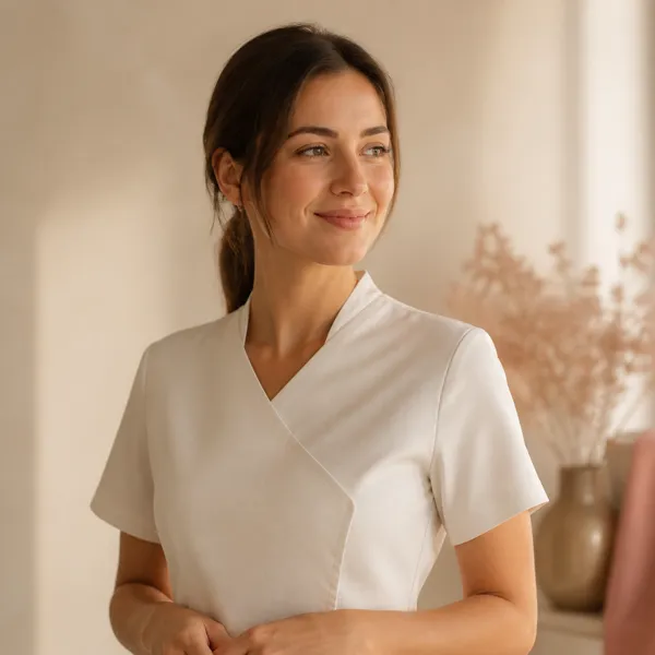 Retrato de Lucía Méndez, Esteticista